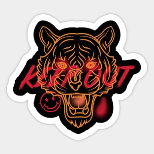 Tiger aesthetic Sticker